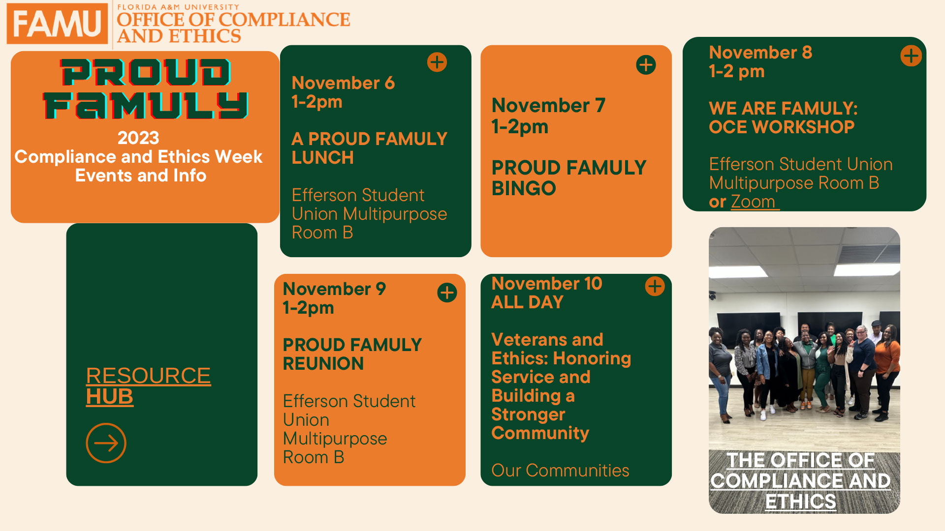 Compliance and Ethics Week 2023 Schedule