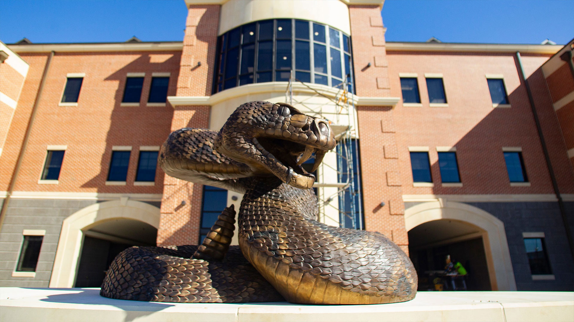 Bronze Rattler Statue