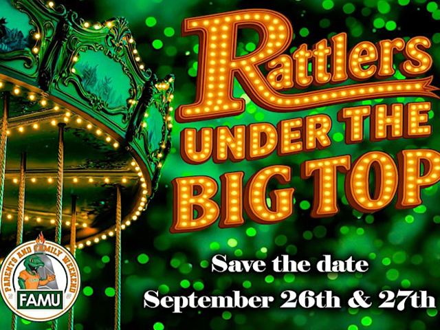 "Save the date" sign displayed prominently on a vibrant orange brick wall, creating a striking visual announcement.