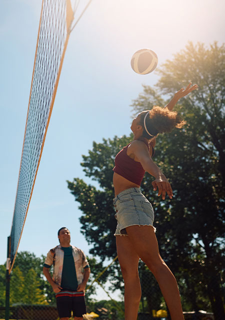 sand volleyball court
