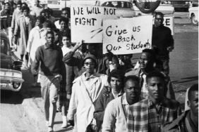 FAMU Students Protesting against the arrest of 23 of their classmates c. 1960