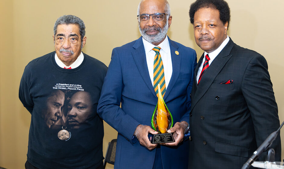 President Robinson Receives Award at MLK Celebration Ceremony