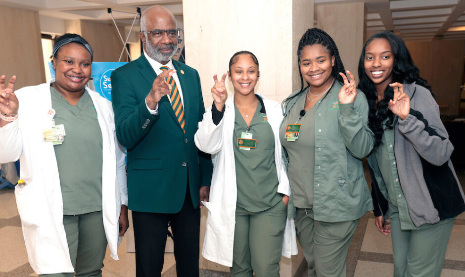 Robinson with FAMU Students at Day at the Capitol