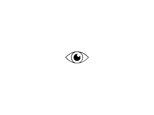 icon depicting an eye representing "vision"