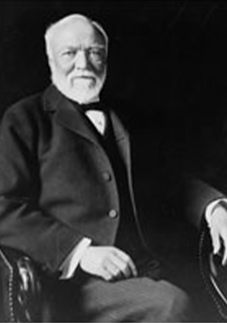 Andrew Carnegie (1835 – 1919),business mogul, philanthropist, industrialist and the founder of the Carnegie Steel Company (U.S. Steel).