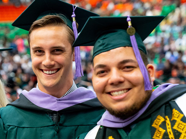 Two graduating students