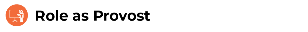 Role as Provost