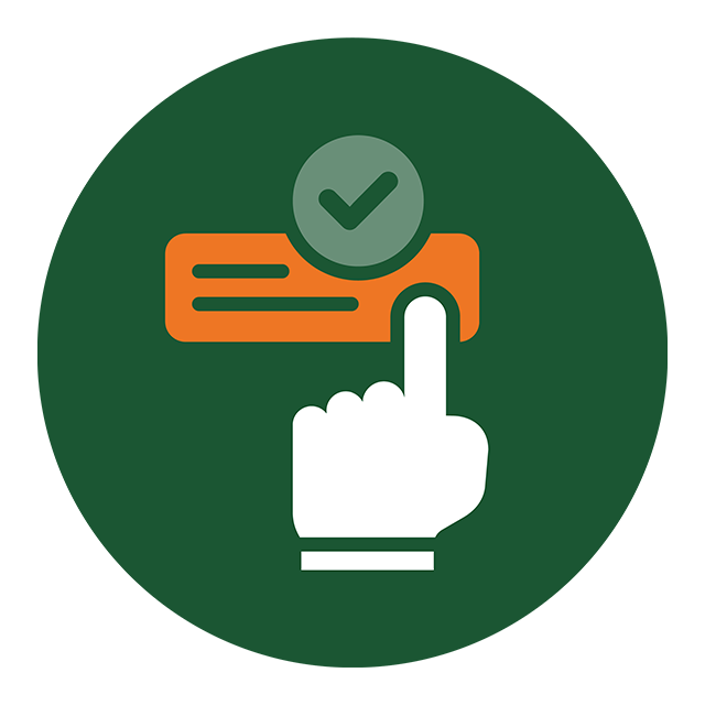icon representing a "Submit" button