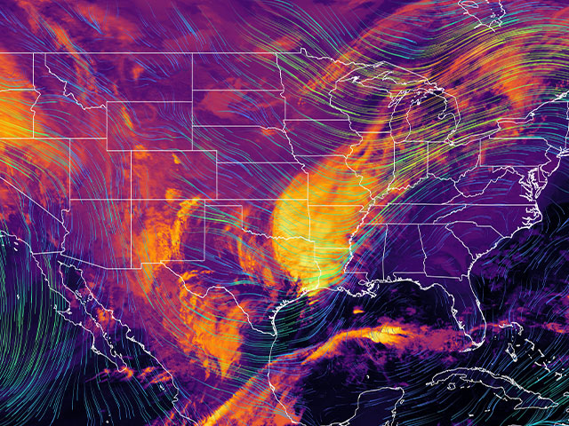 Weather forecast of entire USA