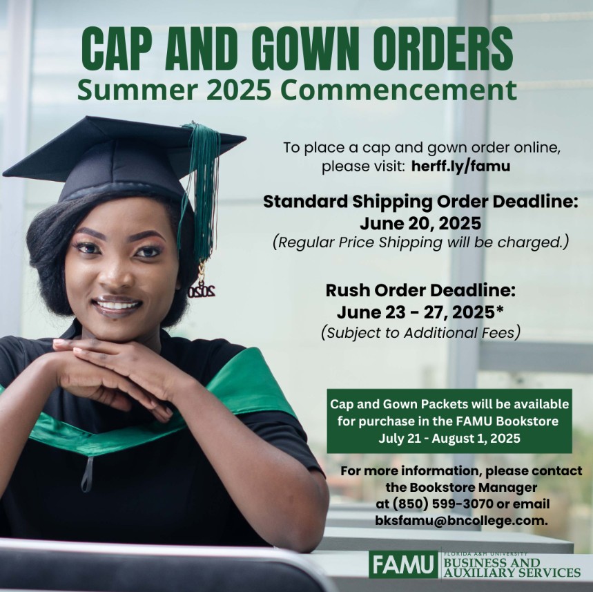 cap and gown order information