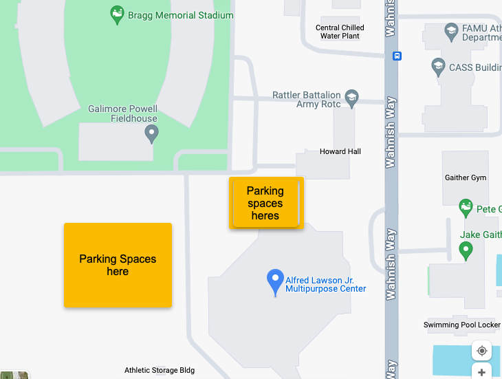 parking spaces