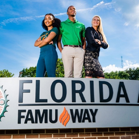 FAMU Way welcome sign