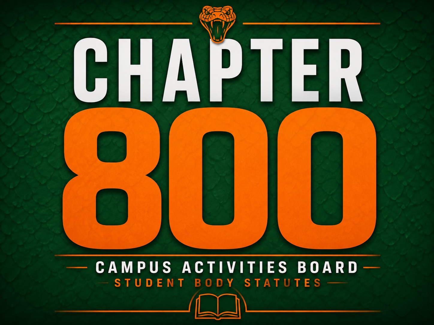 tile for Chapter 800, Campus Activities Board Student Body Statutes.