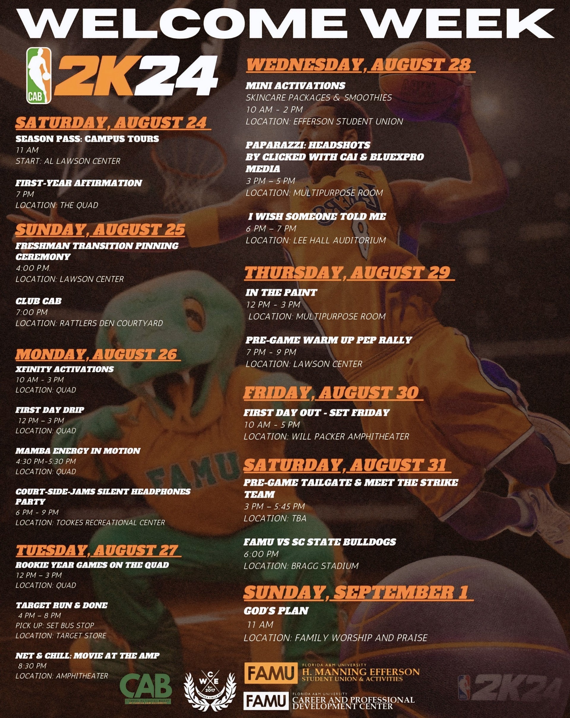 Welcome Week 2024 graphic