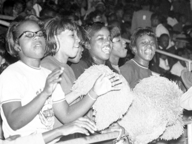 (1967) Students Section at the 1967 FAMU homecoming celebration in Tallahassee.