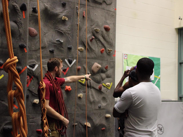 rock climbing